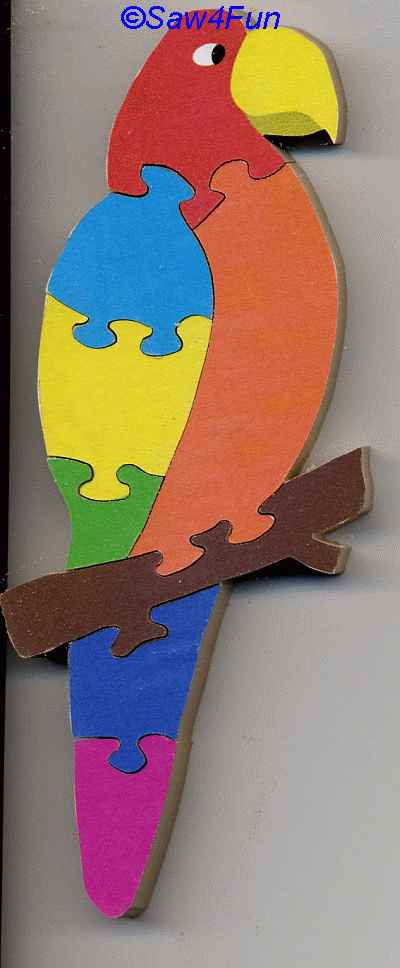 Parrot Puzzle Scroll Saw Pattern