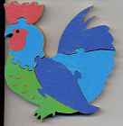 Rooster Puzzle Scroll Saw Pattern