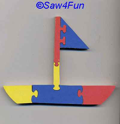 Boat Puzzle Scroll Saw Pattern