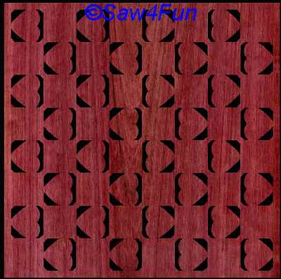 Checker, Chess Board Heart Scroll Saw Pattern