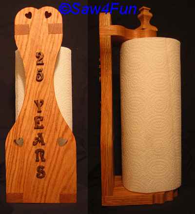Anniversary Towel Holder Scroll Saw Pattern
