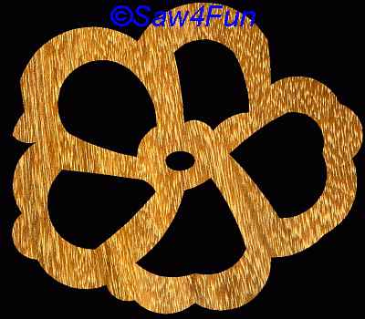 Flower #14 Coaster Scroll Saw Pattern