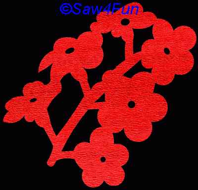 Flower #26 Coaster Scroll Saw Pattern