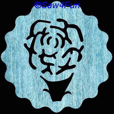 Flower #1R Coaster Scroll Saw Pattern