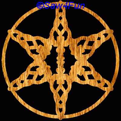 Six Pointed Star Coaster Scroll Saw Pattern