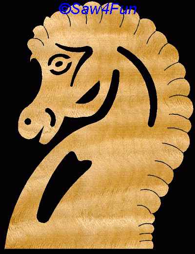 Horse Coaster Scroll Saw Pattern