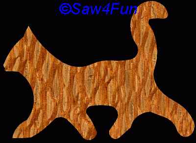 Cat #101 Coaster Scroll Saw Pattern