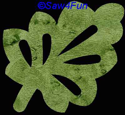 Leaf #11 Coaster Scroll Saw Pattern