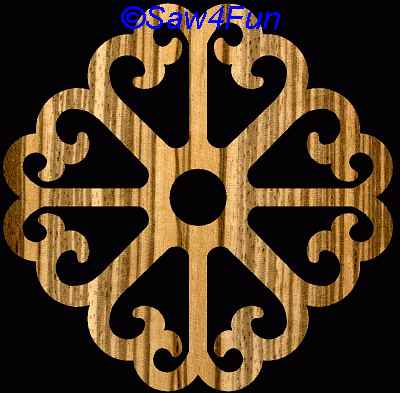 Geometric #7 Coaster Scroll Saw Pattern