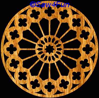 Geometric #18 Coaster Scroll Saw Pattern