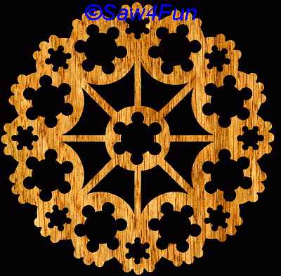 Geometric #15 Coaster Scroll Saw Pattern