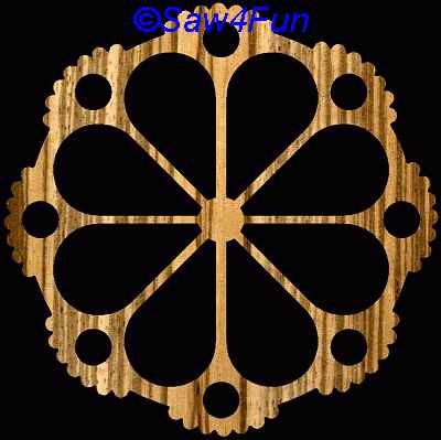 Geometric #25 Coaster Scroll Saw Pattern