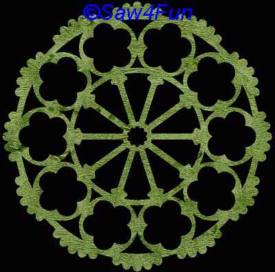 Geometric #37c Coaster Scroll Saw Pattern
