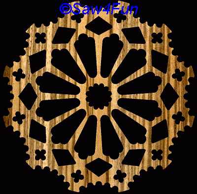 Geometric #5 Coaster Scroll Saw Pattern