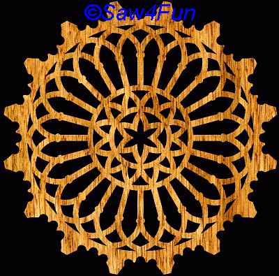 Geometric #45 Coaster Scroll Saw Pattern