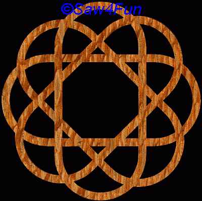 Geometric #3 Coaster Scroll Saw Pattern