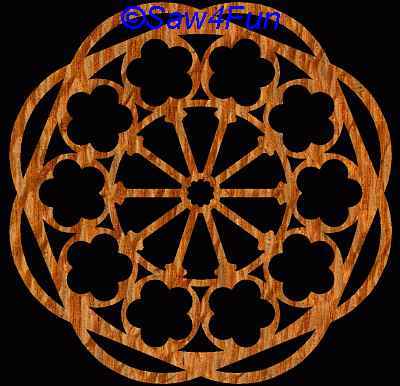Geometric #37 Coaster Scroll Saw Pattern