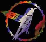 Hummingbird #3 Coaster Scroll Saw Pattern