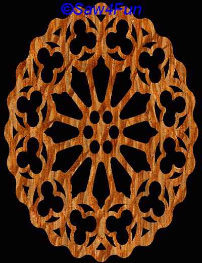 Geometric #9 Trivet Scroll Saw Pattern