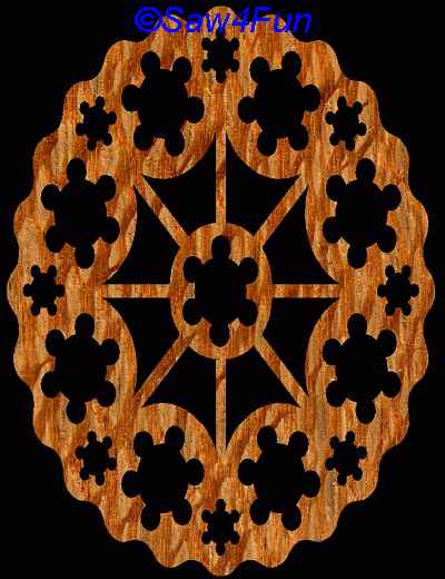 Geometric #15 Trivet Scroll Saw Pattern