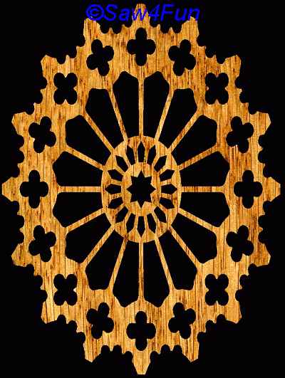 Geometric #18 Trivet Scroll Saw Pattern
