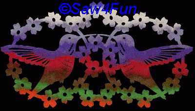 Hummingbird #2 Trivet Scroll Saw Pattern