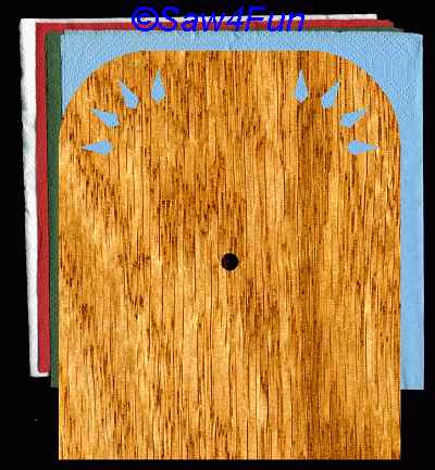 Geometric Napkin Holder #12 Scroll Saw Pattern