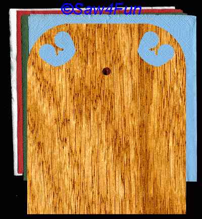 Geometric Napkin Holder #34 Scroll Saw Pattern