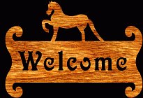 Horse Welcome Sign Scroll Saw Pattern