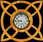 Geometric #19 Clock Scroll Saw Pattern