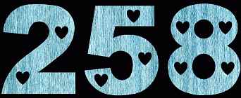 Heart House Number Scroll Saw Pattern