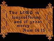 Numbers 14:18 Bible Plaque Scroll Saw Pattern