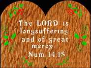 Numbers 14:18 Bible Plaque Scroll Saw Pattern