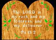 Psalm 18:2 Bible Plaque Scroll Saw Pattern