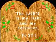 Psalm 27:1 Bible Plaque Scroll Saw Pattern