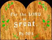 Psalm 96:4 Bible Plaque Scroll Saw Pattern