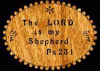 Psalm 23:1 Bible Plaque Scroll Saw Pattern
