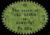 Psalm 29:4 Bible Plaque Scroll Saw Pattern