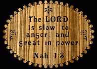 Nahum 1:3 Bible Plaque Scroll Saw Pattern