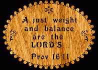 Proverbs 16:11 Bible Plaque Scroll Saw Pattern