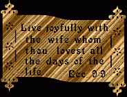 Eccl 9:9 Bible Plaque Scroll Saw Pattern