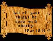 1Cor 16:14 Bible Plaque Scroll Saw Pattern
