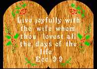 Ecclesiastes 9:9 Bible Plaque Scroll Saw Pattern