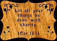 1Cor 16:14 Bible Plaque Scroll Saw Pattern