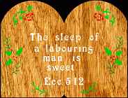 Eccl 5:12 Bible Plaque Scroll Saw Pattern