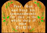 Eccl 12:13 Bible Plaque Scroll Saw Pattern