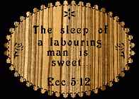 Eccl 5:12 Bible Plaque Scroll Saw Pattern