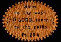 Psalm 25:4 Bible Plaque Scroll Saw Pattern